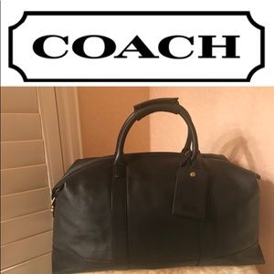💯 Authentic COACH Leather Weekender Bag